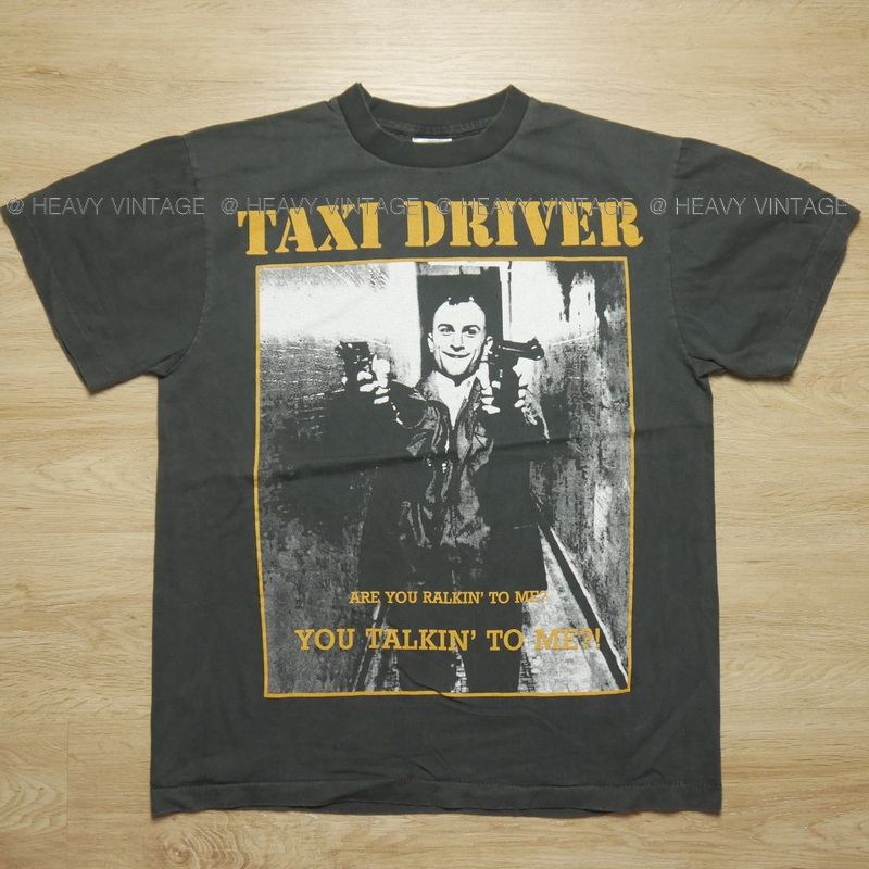 TAXI DRIVER Bio Washed tag Bootleg แท้ เสื้อวินเทจ เสื้อหนังตำนาน heavy vintage shirt