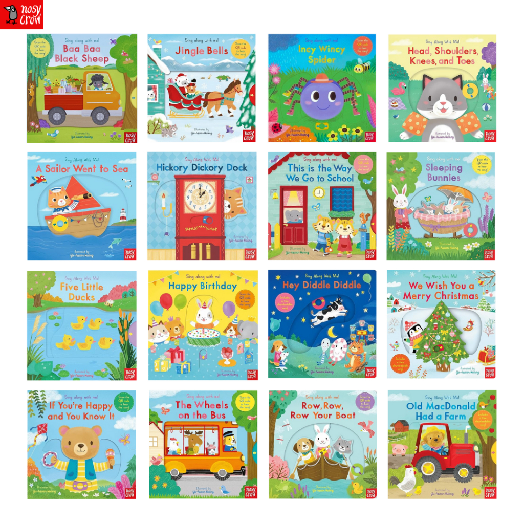 พร้อมส่ง Sing Along with Me! Push Pull Slide Board Book หนังสือนิทานภาษาอังกฤษ บอร์ดบุค