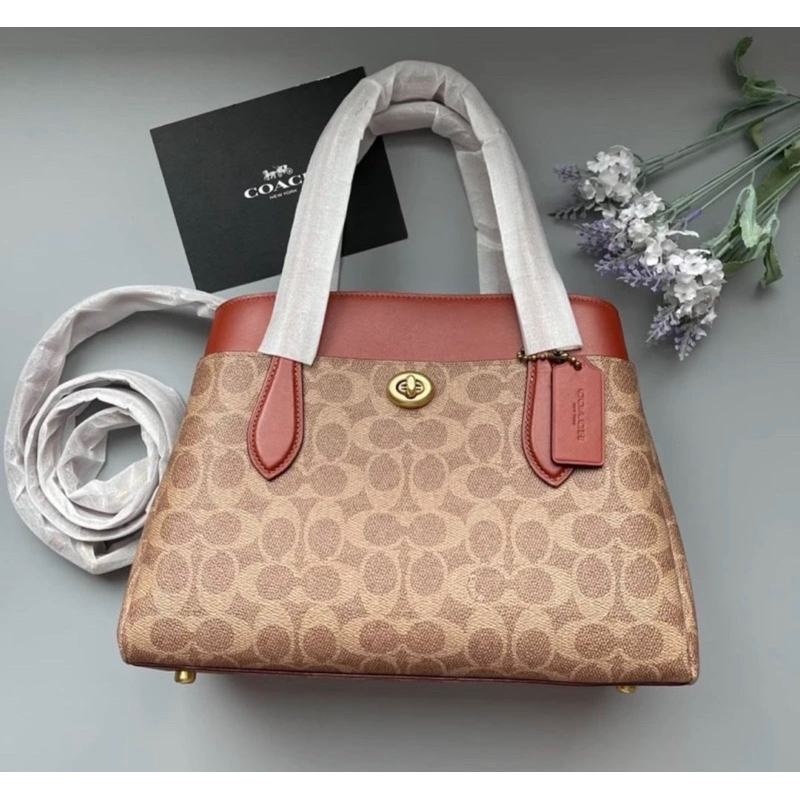 Coach Lora Carryall 30 In Signature Canvas