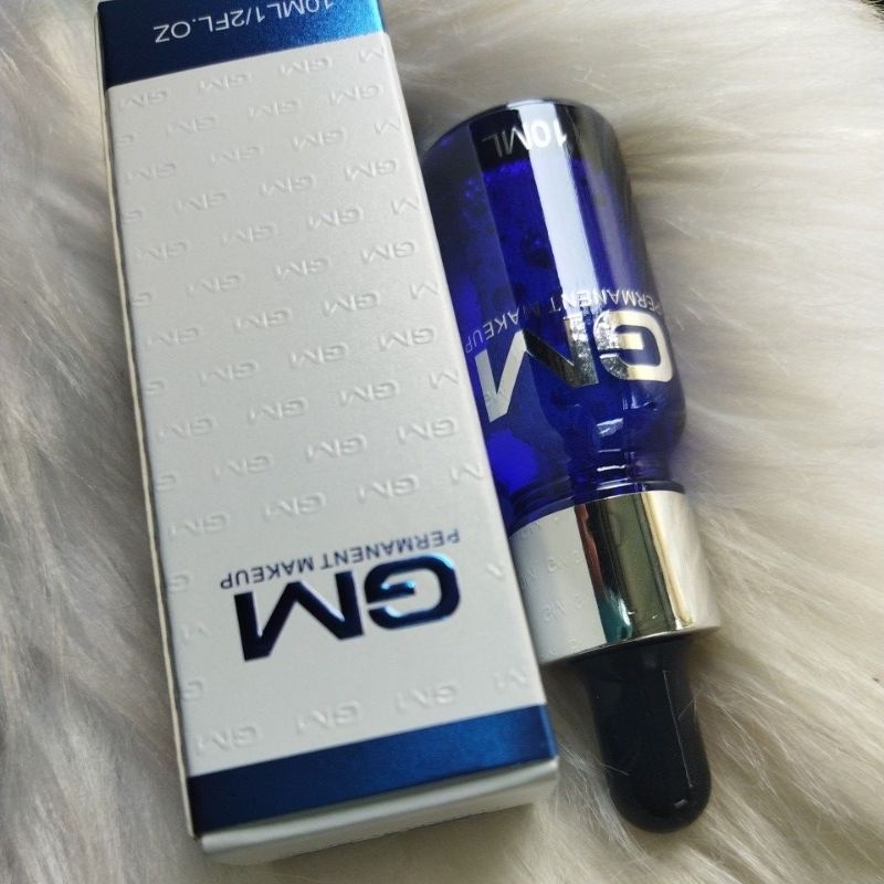 GM น้ำ กล่องขาว ขวดน้ำเงิน ขนาด 10 ml สำหรับงานสัก