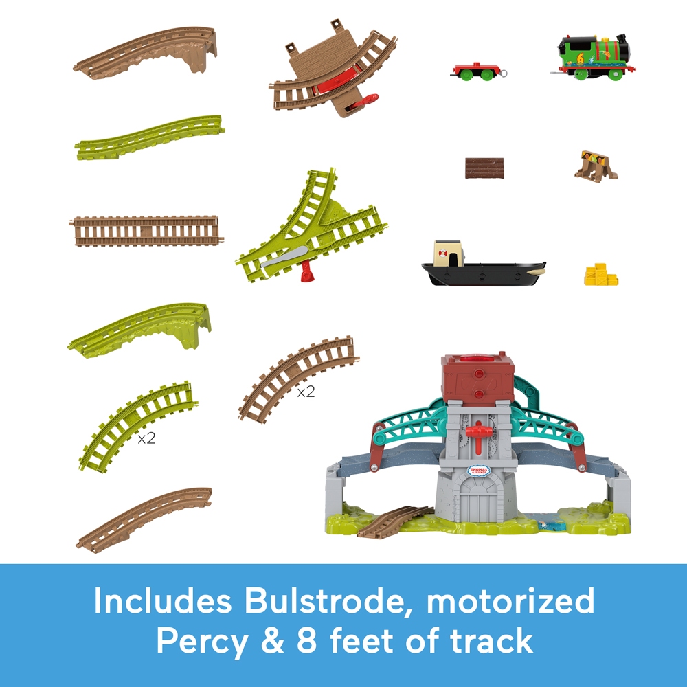 Thomas & Friends Talking Bulstrode & Which-Way Bridge โทมัสแอนด์เฟรนด์ เพลย์เซตทอล์คกิ้งบัลสโตรด & สะพานวิชเวย์ HWY23 CH — صورة 7