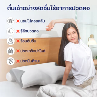 หมอน ErgoLab Deep Sleep หมดปัญหาปวดคอ ไม่ต้องกังวลเรื่องกรน หลับสบายต่อเนื่องตลอดคืน (คืนเงินใน 90 วัน + รับประกัน 1 ปี)