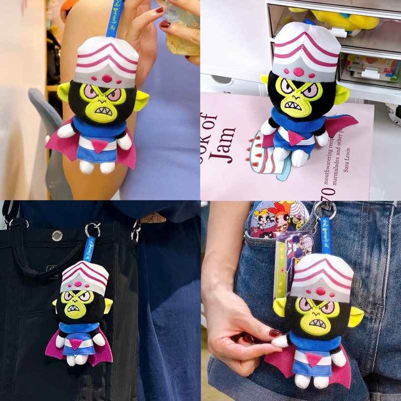 พวงกุญแจ Mojo Jojo ตุ๊กตา โมโจ โจโจ้ ตัวร้ายใน Powerpuff Girls ตุ๊กตาห้อยกระเป๋า พวงกุญแจตุ๊กตา 46138