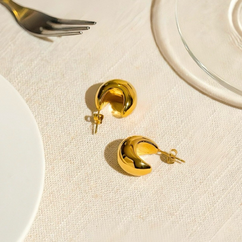 MERAKI. Atlas Earrings 1.8 cm (Stainless Steel)