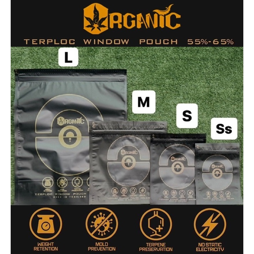 ส่งไว+ ถุงบ่มสมุนไพร Organic L, M,S,SS ถุงบ่ม ป้องกันเชื้อรา รักษากลิ่น คุมความชื้น ป้องกันยูวี
