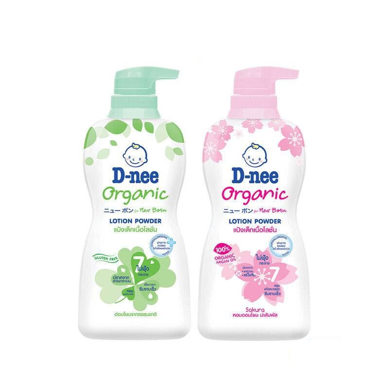 ดีนี่ D-nee แป้งเด็กเนื้อโลชั่น สูตรออร์แกนิค 400 มล.