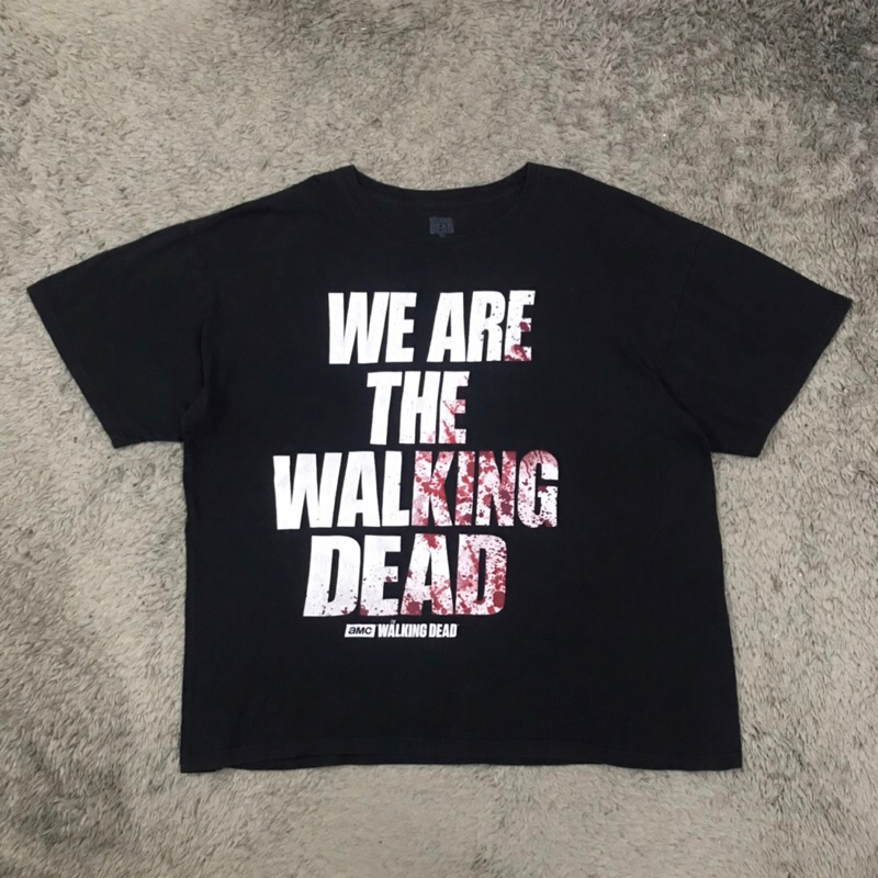 เสื้อยืดแขนสั้น The Walking Dead มือสอง ของแท้