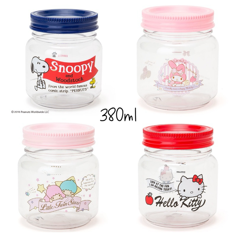 ขวดโหลพลาสติก Sanrio Snoopy นำเข้าจากประเทศญี่ปุ่น