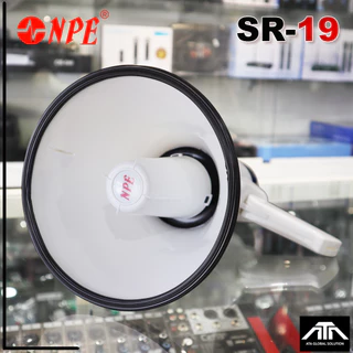 โทรโข่ง NPE SR-19 Megaphone NPESR19 50 W โทรโข่ง มี Bluetooth USB SD CARD NPE SR 19 บันทึกเสียงได้
