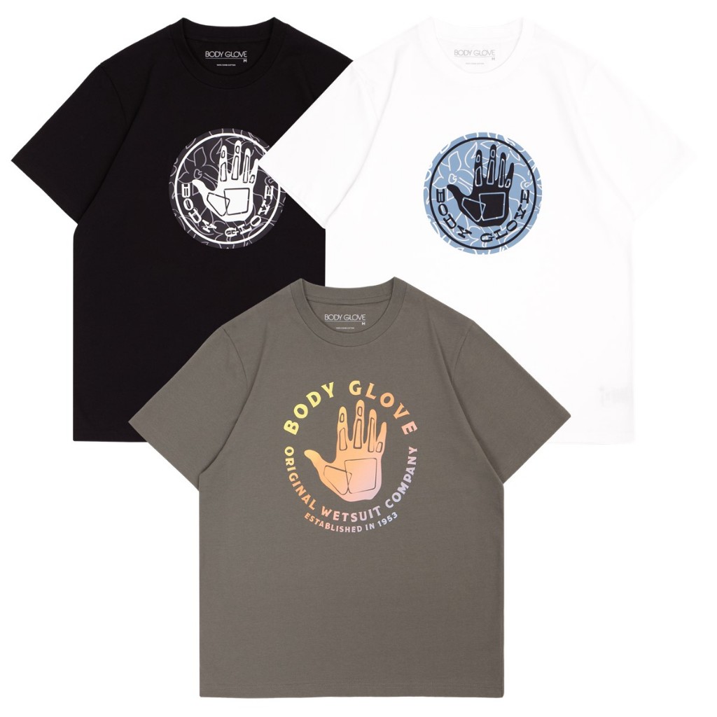 BODY GLOVE Graphic T-SHIRT Winter 2024 เสื้อยืดลายกราฟฟิค โลโก้ รวมโลโก้กลม