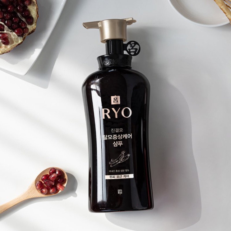 NEW Ryo premium hair loss shampoo แชมพูและทรีตเม้นต์ลดผมร่วง