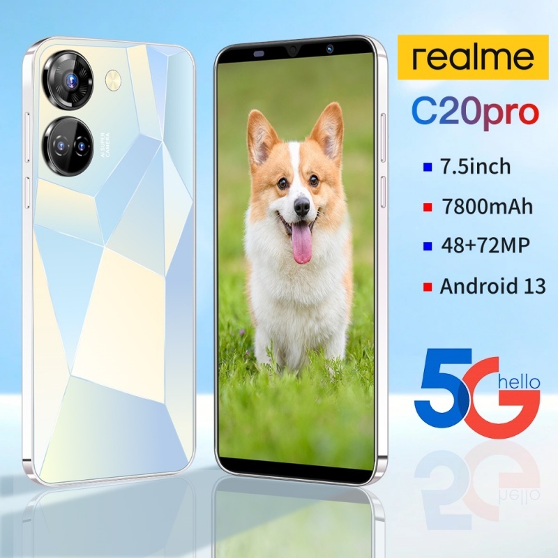 โทรศัพท์ C20 Pro แรม16GB รอม512GB 7800mAh ชาร์จเร็ว รองรับการจดจําใบหน้า android Smartphone 7.5นิ้ว หน้าจอเต็ม สมาร์ทโฟน