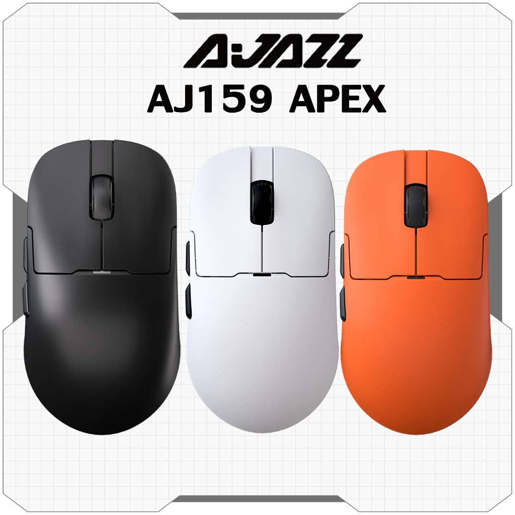 💥พร้อมส่งจากไทย💥Ajazz AJ159 APEX PAW3395 เมาส์เล่นเกมไร้สาย เมาส์เกม พร้อมฐานชาร ์จรองรับ 1k/8k
