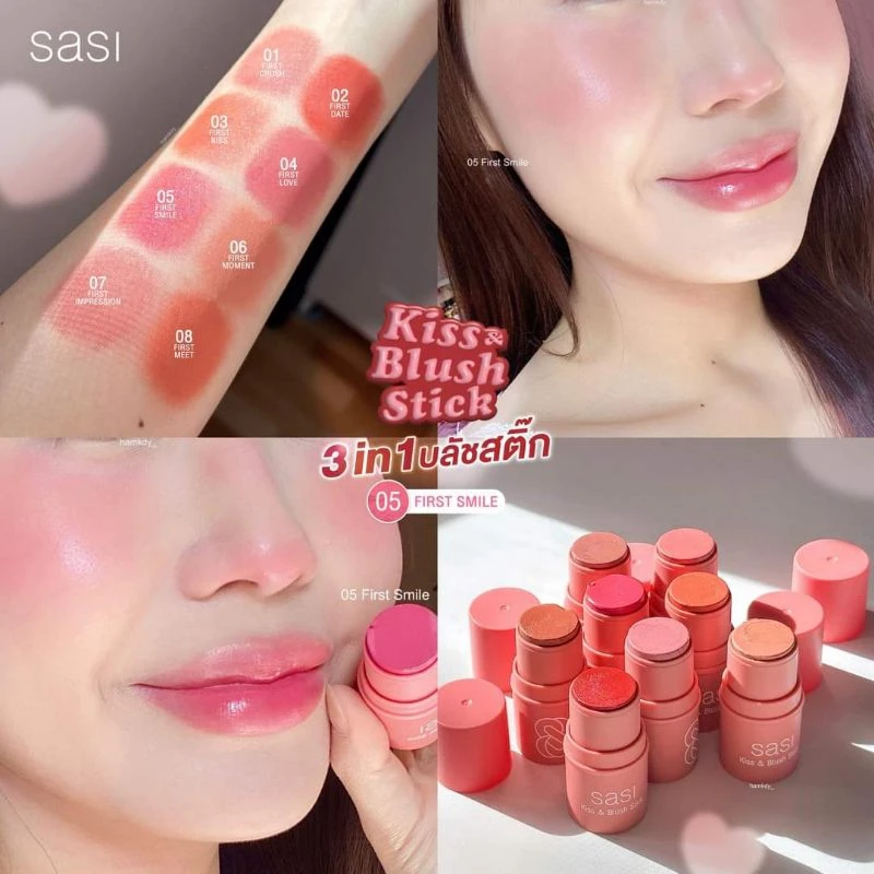 sasi Kiss & Blush Stick ศศิ คิส แอนด์ บลัช สติ๊ก 4ก. sasi ของแท้ 100% ส่งใว thumbnail 3