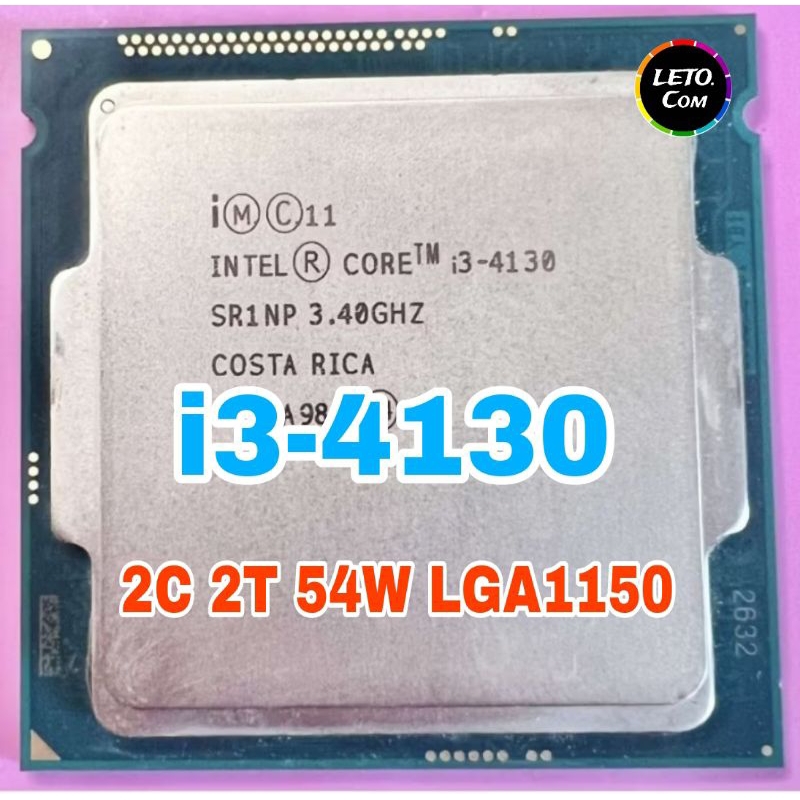 ซีพียู CPU Intel Core i3-4130 2คอ4เทรด 54W LGA 1150 ฟรีซิลิโคน1ซอง i3 4130