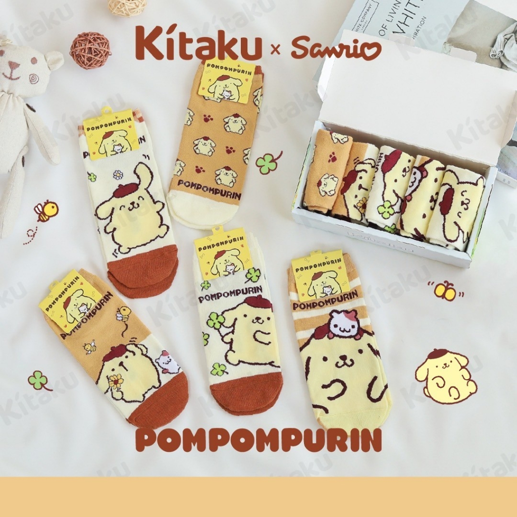ถุงเท้ากล่องอ่อน Kitaku เซ็ต ปอมผึ้ง PN001