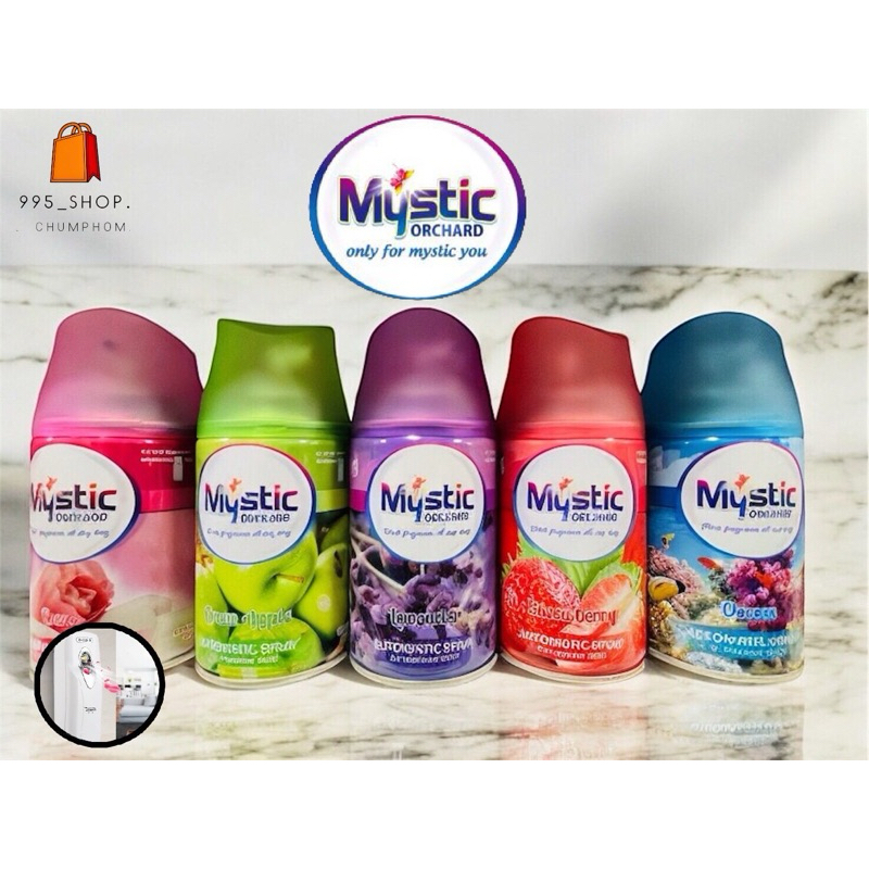 สเปรย์น้ำหอมปรับอากาศ Mystic ชนิดเติม ใช้กับเครื่อง Glade ได้ ขนาด 250 ml