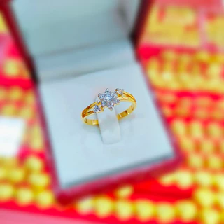 P05 แหวนเพชร swiss cz เกรดพรีเมี่ยม สวยหรู