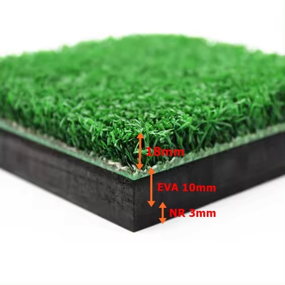 AMZ พรมซ้อมกอล์ฟ ขนาด 49x80 cm พรมซ้อมไดร์ฟ เสื่อซ้อมกอล์ฟ GOLF HITTING MAT แถมฟรีทียาง