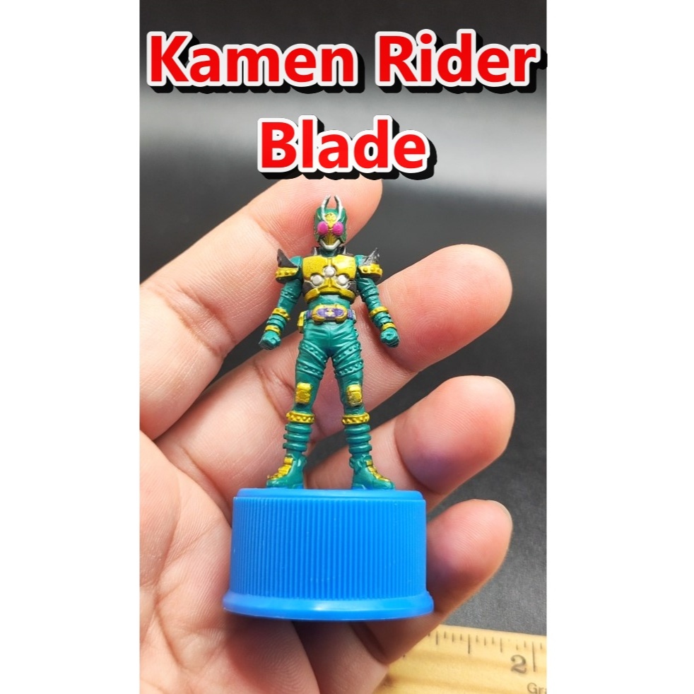 ฟิกเกอร์ งานฝา ไอ้มดแดง Kamen Rider Blade Masked Rider Bottle Cap figure Bandai 2004