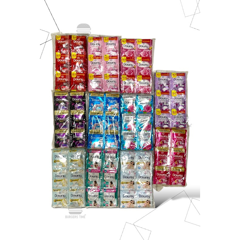 Downy ดาวน์นี่ น้ำยาปรับผ้านุ่ม สูตรเข้มข้น ขนาด 20 ml. แพ็ค 24 ซอง