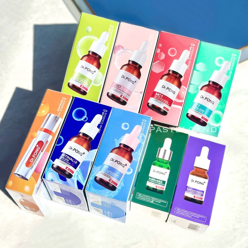 ลดในไลฟ์ แท้ % Dr.PONG 28D MC1 Whitening Drone Serum 711 poreless Bakuchiol Retinal BarrierX ลดสิว ขาวใส ลดฝ้ากระรอยดำ