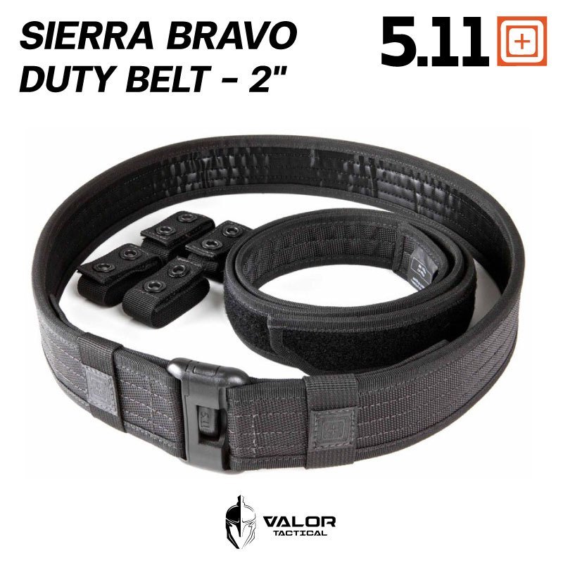5.11 Sierra Bravo Duty Belt - 2" เข็มขัดผู้ชาย ไนลอน เข็มขัดยุทธวิธี ทหาร ตำรวจ ปลดเร็ว แข็งแรงเป็นพิเศษ