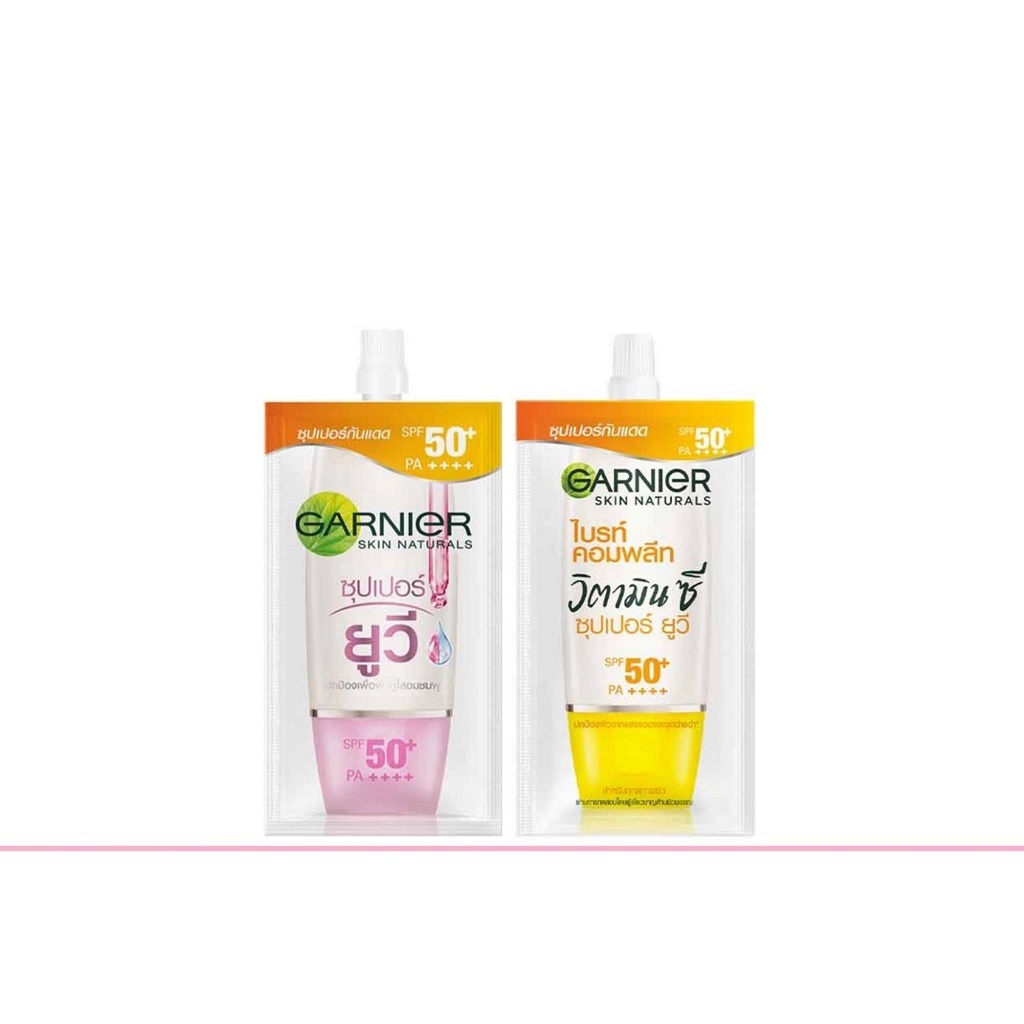 Garnier Vitamin C Sakura UV Sunscreen 7ml การ์ดิเย่ วิตามินซี ซากุระ ยูวี ซันสกร