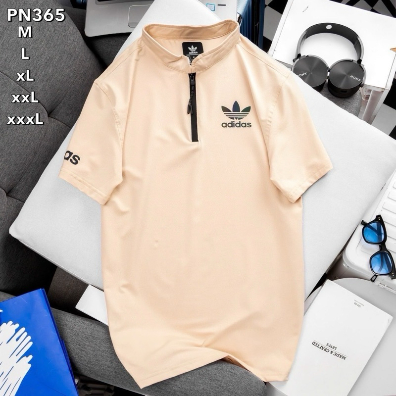 เสื้อกีฬาผู้ชายคอจีน มีซิปใส่สบาย