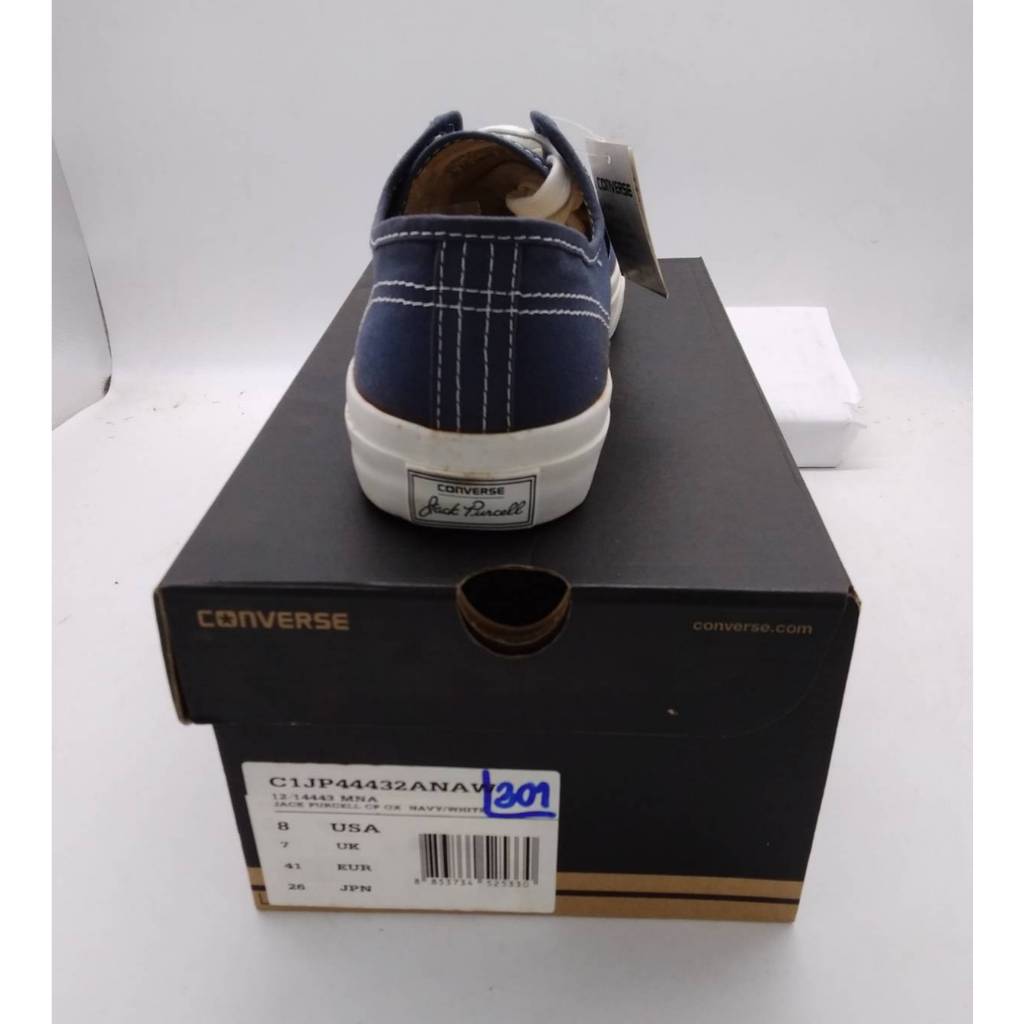CONVERSE301: C1JP44432ANAW รุ่น Jack purcell สีกรม ลด จากราคาป้าย 1,990 ลด 40% เหลือคู่ละ 1,194 บาท