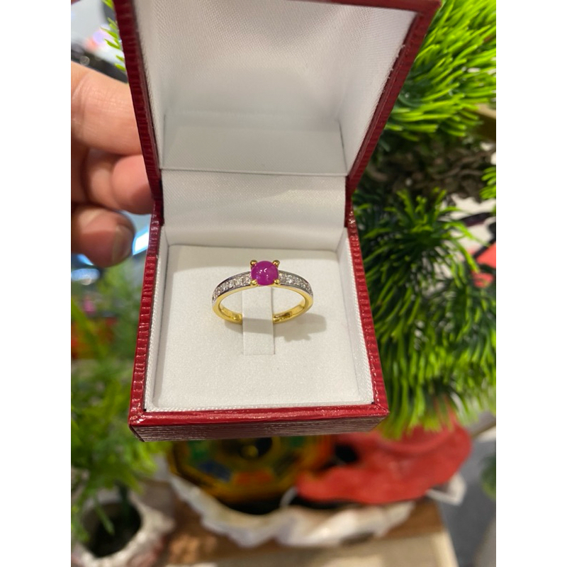 แหวนทองคำแท้18kเพชรแท้