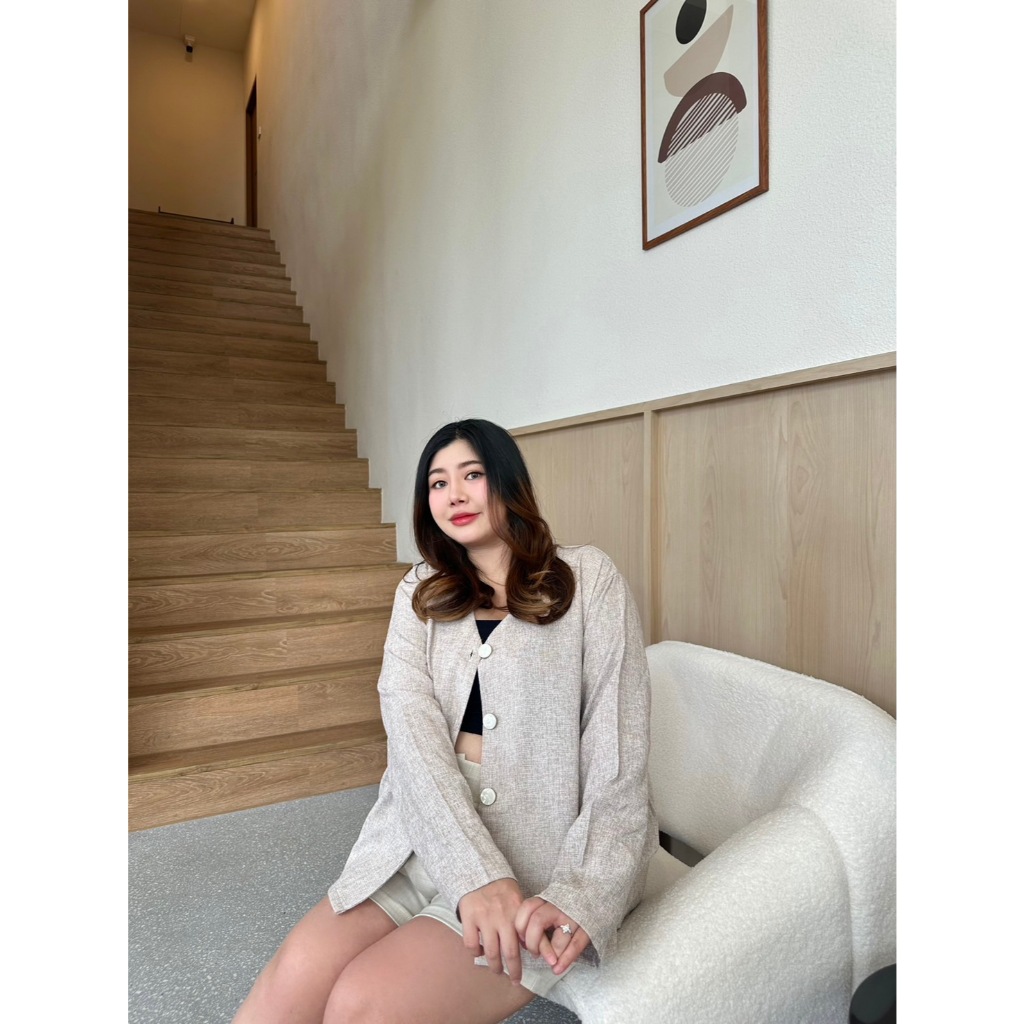Sharon tweed เสื้อทวีตคาร์ดิแกนสาวอวบ | plussizeby.yuti
