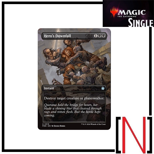 [MTG][Single][FDN] Hero's Downfall ระดับ Rare [ภาษาอังกฤษ]
