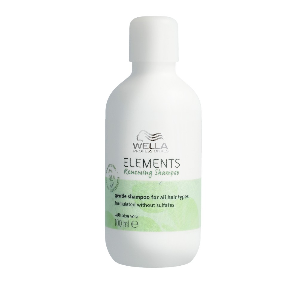 ELEMENTS TRAVEL SHAMPOO RENEW แชมพูสำหรับฟื้นฟูและบำรุงเส้น สูตรธรรมชาติ 100ML