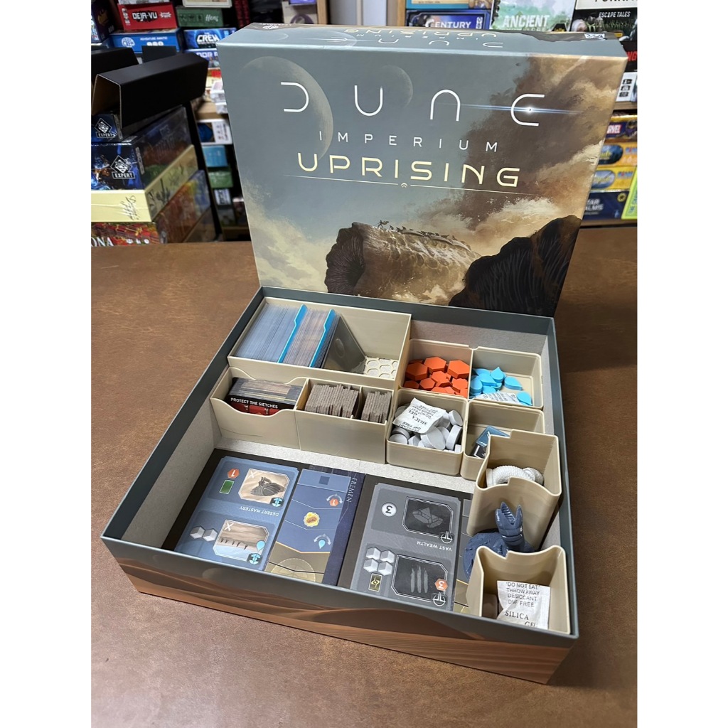 [Plastic] Dune Imperium Uprising Board Game: Organizer + Player Board - ชุดบอร์ดผู้เล่นบอร์ดผู้เล่นส