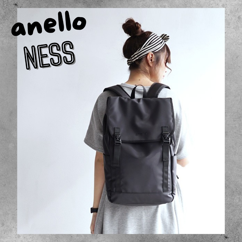 [ใหญ่สุด กันน้ำ!!] กระเป๋าเป้ anello Ness Flap PC Backpack AT-C2542
