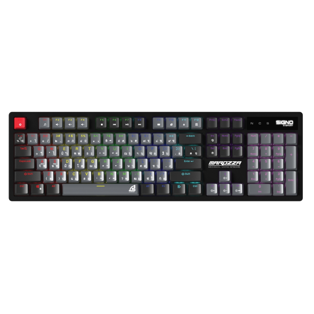 SIGNO E-Sport Mechanical Gaming Keyboard MAROZZA รุ่น KB-722 (คีย์บอร์ด เกมมิ่ง)