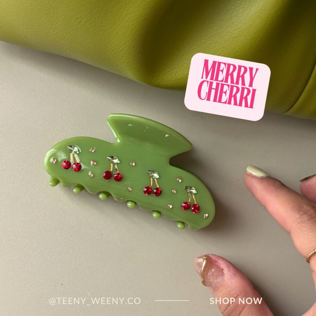 Luxury style Ballerina claw clip กิ๊บหนีบผมเกาหลี ประดับคริสตัลงานพรีเมียม พร้อมส่ง —teenyweeny.co