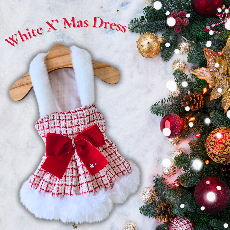 Dogster & Pals: White X' Mas Dress