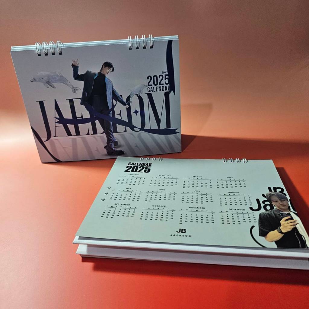 ปฏิทินตั้งโต๊ะ 2025 JB Got7 เจบีขนาด 6*8 นิ้ว 28 หน้า