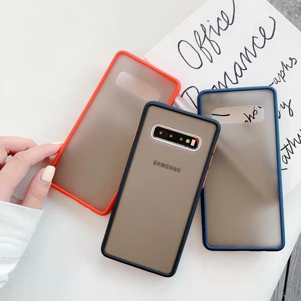 A2zShop Samsung Galaxy Note 8, S10 Plus, Note10 Plus / Note10plus แผ่นใสฝ้ากันกระแทก frosted transpa