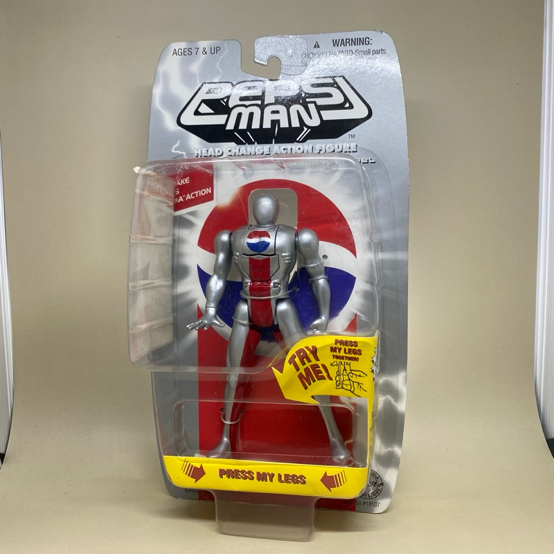 [Rare](New)(มือ1) Pepsi Man First (Pepsi Man Head Change Action Figure) | Original BANDAI Japan | สิ