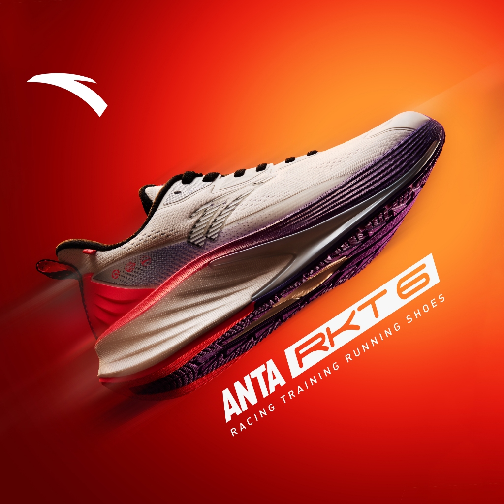 ANTA Rocket 6 รองเท้าวิ่งผู้ชาย Nitroedge ผ้ากันน้ำ 1124D5581 Official Store