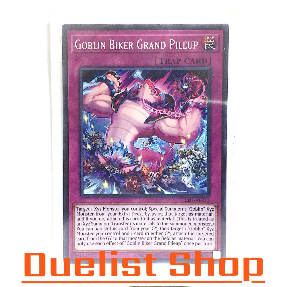 Goblin Biker Grand Pileup (N) Trap [Normal] ชุด LEDE-AE073 การ์ดยูกิโอ (Yu-Gi-Oh!) OCG Asia ENG