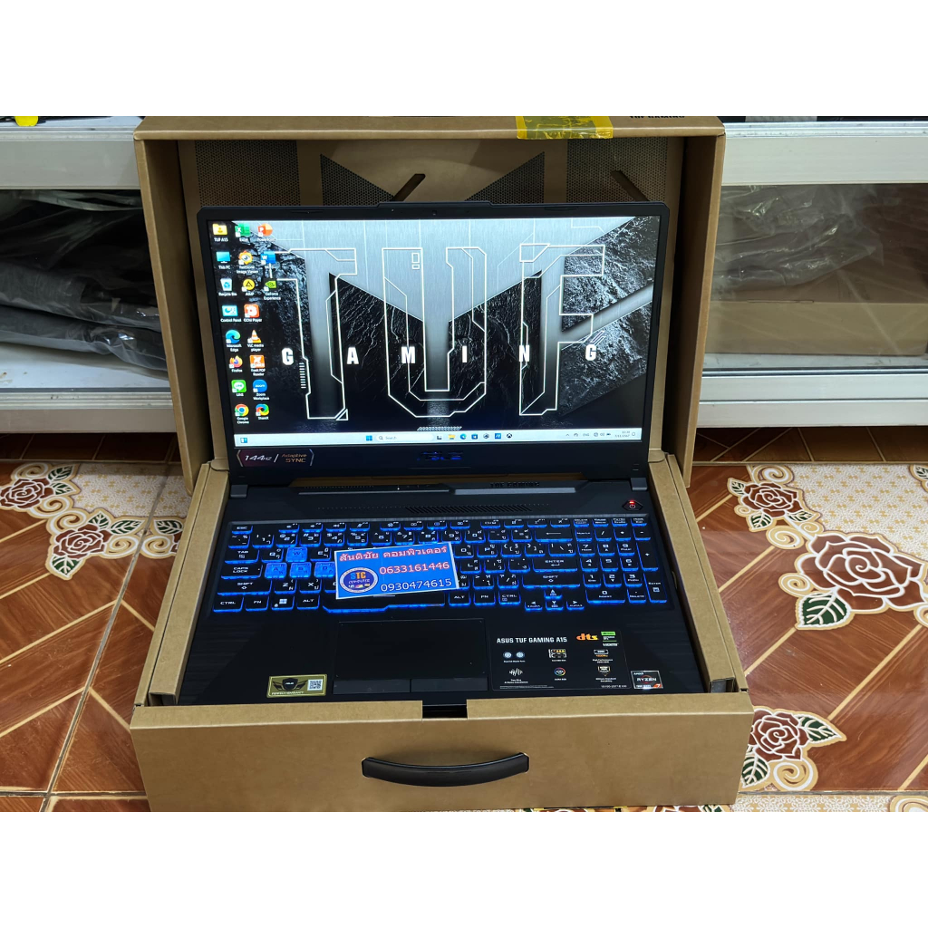 💻 ASUS TUF GAMING A15  (ประกัน0 21 เดือน)🍀AMD Ryzen 7 7435HS #RTX2050