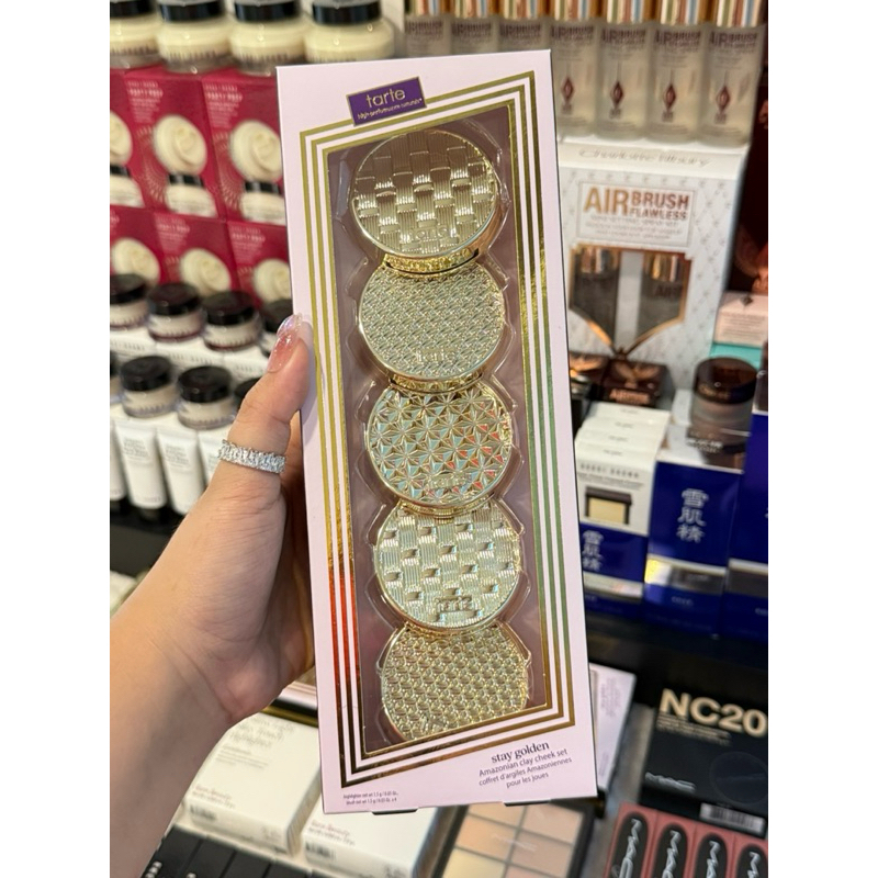 (พร้อมส่ง/ของแท้ ) TARTE Stay Golden Amazonian Clay Cheek 1.5g(No box)