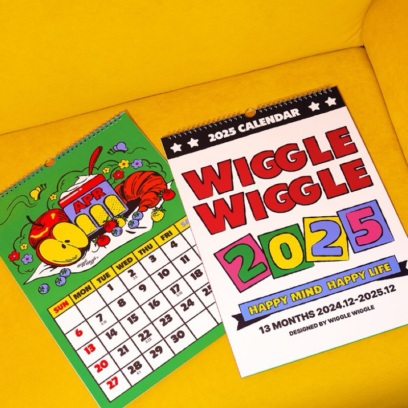 [Wiggle Wiggle] Wall Calendar 2025