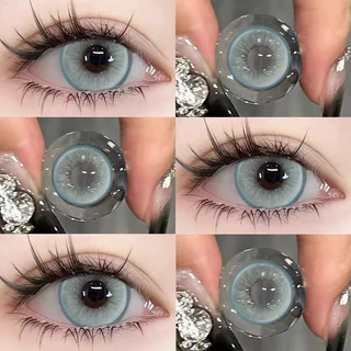 จัดส่งภายใน 24 ชม. {องศา -0.00~-4.50} คอนแทคเลนส์สายตาสั้น ตาสีฟ้าโต 14.2-14.5 mm.