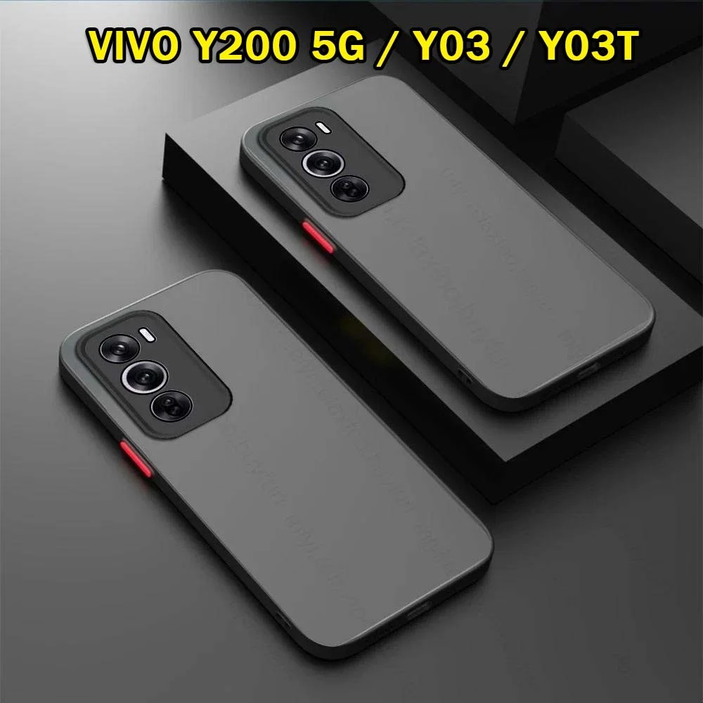 เคส ขอบสี หลังด้าน VIVO Y200 5G Y19S Y03 Y03T Y18 V40 V40Pro V40Lite Y21 Y20 Y11 Y15 Y02S Y02A Y02T Y02 Y27 Y28 Y91C 025