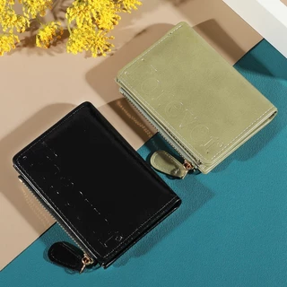 B-1156🔥กระเป๋าสตางค์ใบสั้น หนัง Pu พกพาสะดวก ขนาดเล็กแบบพกพา พร้อมช่องใส่บัตร สีสดใส แฟชั่นสําหรับสตรี น่ารัก 6สี